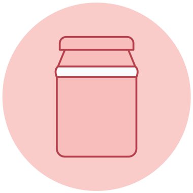 Kavanoz. Web simgesi basit illüstrasyon