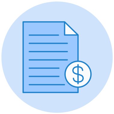 Belge. Web simgesi basit illüstrasyon