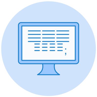 Bilgisayar. Web simgesi basit illüstrasyon