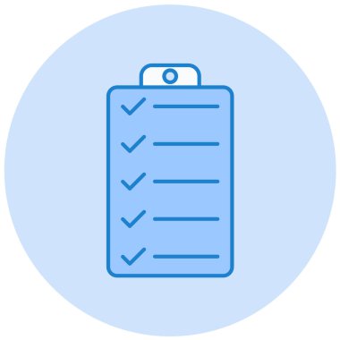 Kontrol listesi. Web simgesi basit tasarım