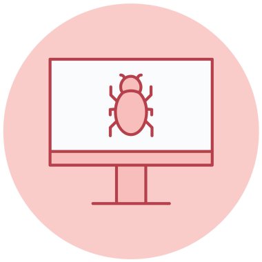 Bilgisayar. Web simgesi basit illüstrasyon