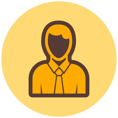 avatar. Web simgesi basit illüstrasyon