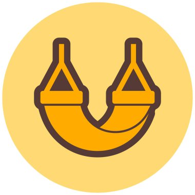 Hamak. Web simgesi basit illüstrasyon