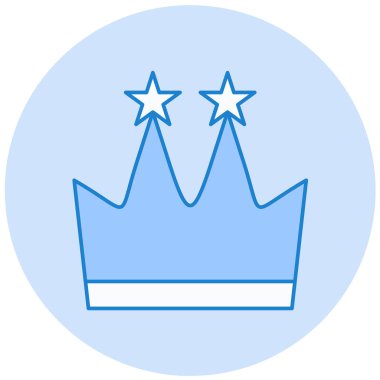 taç simgesi vektör illüstrasyonu