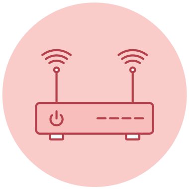 Yönlendirici. Web simgesi basit illüstrasyon