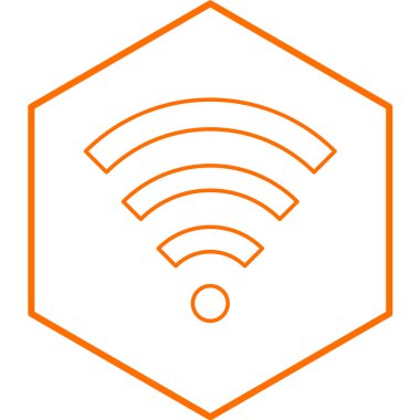 wifi simgesi vektör illüstrasyonu