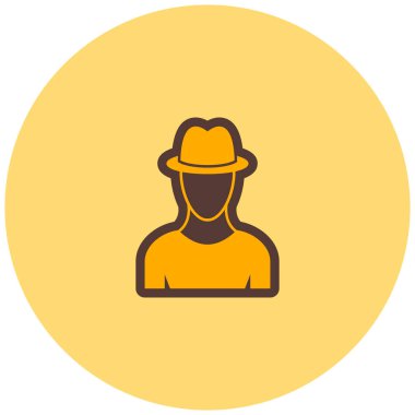 avatar. Web simgesi basit illüstrasyon