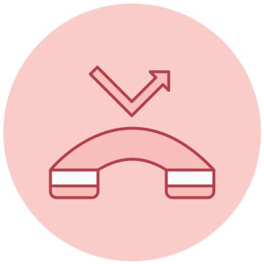 Telefon simgesi vektör illüstrasyonu