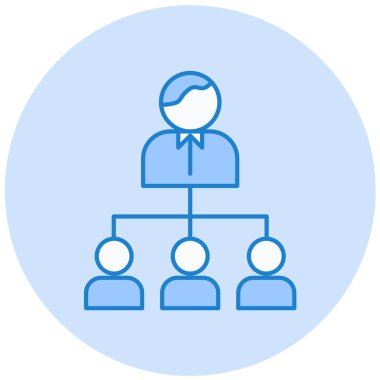 iş insanları düz vektör simgesi