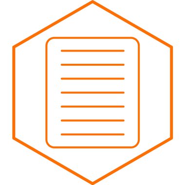 Belge. Web simgesi basit illüstrasyon