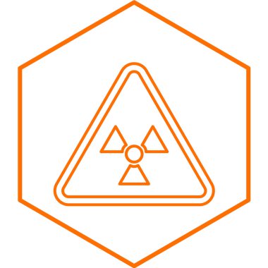 Tehlike işareti simgesi. vektör illüstrasyonu