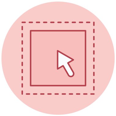 imleç ok vektör çizgisi simgesi