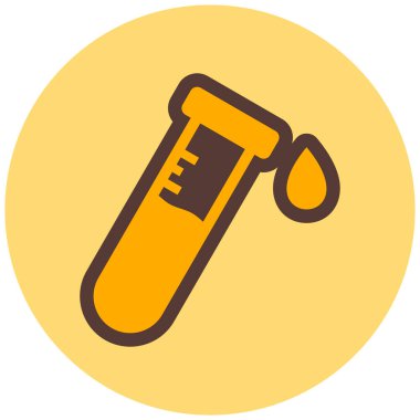 Test tüpü simgesi. vektör illüstrasyonu