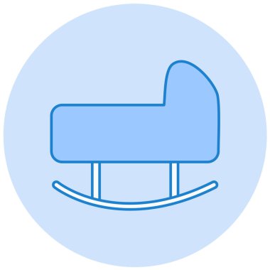 Sandalye. Web simgesi basit illüstrasyon