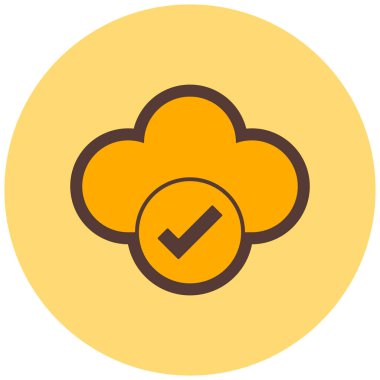 Bulut. Web simgesi basit illüstrasyon