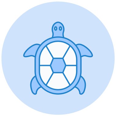 Kaplumbağa. Web simgesi basit illüstrasyon