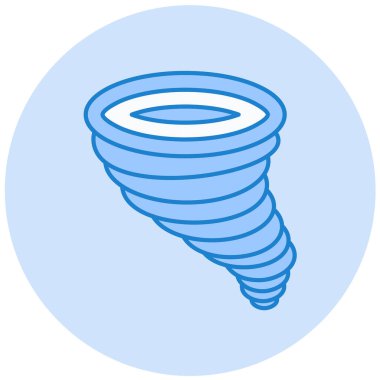 trend biçimi izole edilmiş arkaplanda tornado simgesi