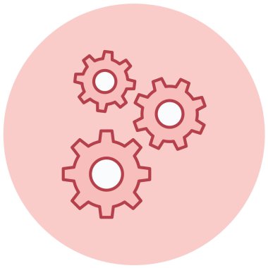 Ayarlar. Web simgesi basit illüstrasyon