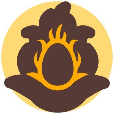 Ayçiçeği. Web simgesi basit tasarım