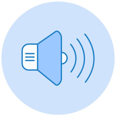 ses simgesi vektör illüstrasyonu