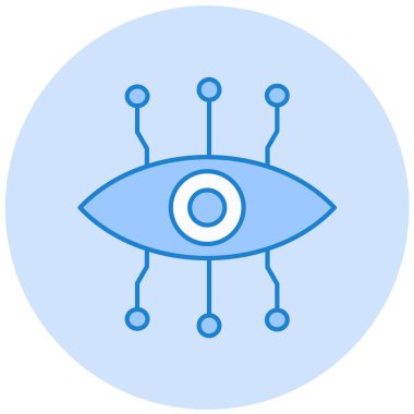 robot. Web simgesi basit illüstrasyon