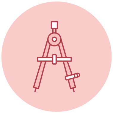 Pusula. Web simgesi basit illüstrasyon