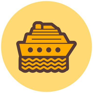 Yolcu gemisi. Basit resimleme