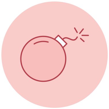 Bomba. Web simgesi basit illüstrasyon