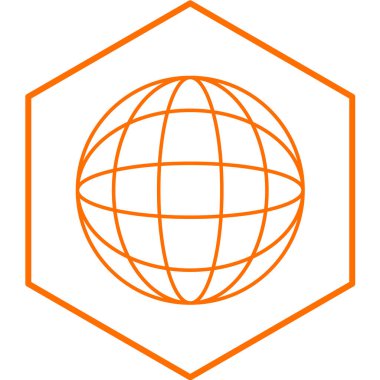 Dünya simgesinin vektör illüstrasyonu