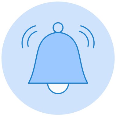 Çan simgesinin vektör illüstrasyonu