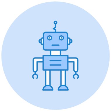 robot ikon vektör illüstrasyonu