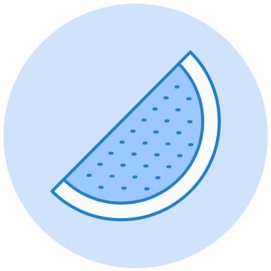 Karpuz simgesi, vektör çizimi 