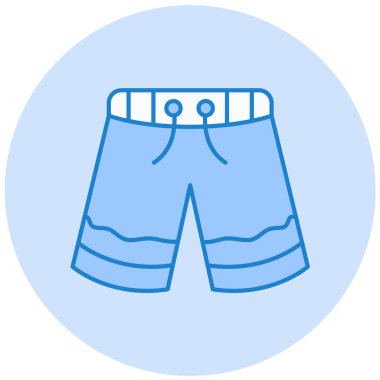 Şort. Web simgesi basit illüstrasyon