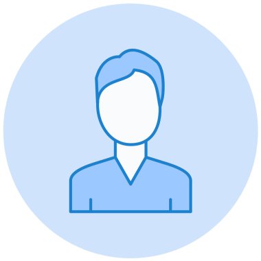 avatar. Web simgesi basit illüstrasyon