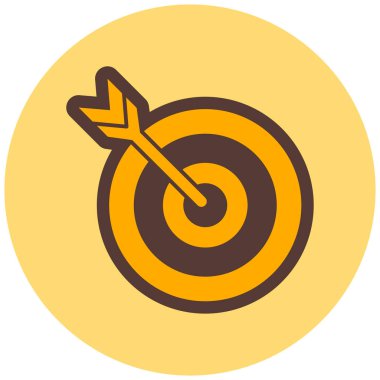 Hedef. Web simgesi basit illüstrasyon