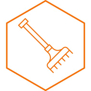 Bahçe araçlarının vektör illüstrasyonu simgesi