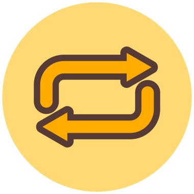 Ok. Web simgesi basit illüstrasyon