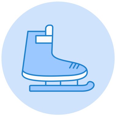 Buz patenleri. Basit illüstrasyon