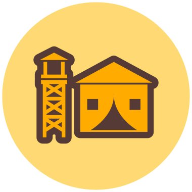 İnşaat. Web simgesi basit illüstrasyon