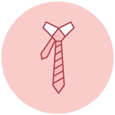 Kravat. Web simgesi basit illüstrasyon