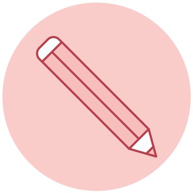 Kalem. Web simgesi basit illüstrasyon