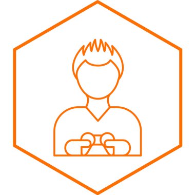 Oyuncu simgesinin vektör illüstrasyonu