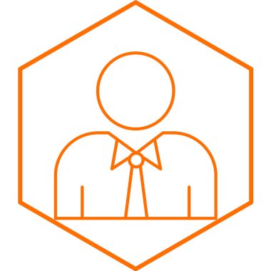 Avukat simgesi, vektör illüstrasyonu