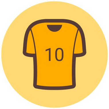 Futbol forması. Basit illüstrasyon