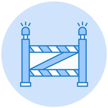 bariyer simgesi vektör illüstrasyonu