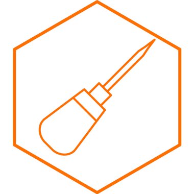 tornavida ikonu vektör çizimi