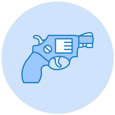 silah simgesi, basit tasarım vektör çizimi