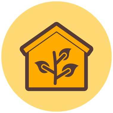 Ev. Web simgesi basit illüstrasyon