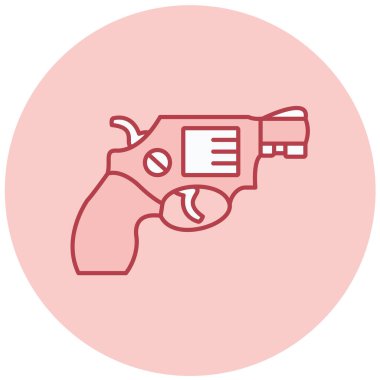 Silah. Web simgesi basit illüstrasyon