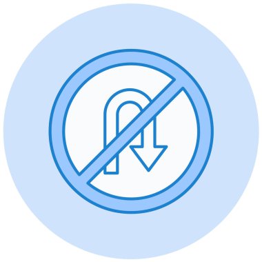 Beyaz arkaplanda izole edilmiş hiçbir park simgesi yok. vektör illüstrasyonu